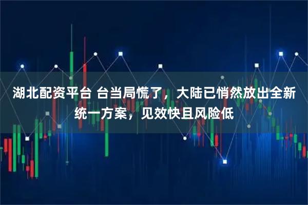 湖北配资平台 台当局慌了，大陆已悄然放出全新统一方案，见效快且风险低